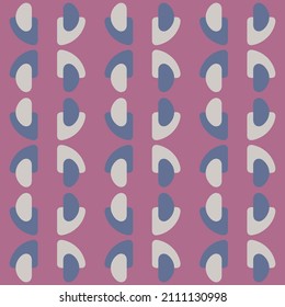 Simple semicircular geometric shapes will decorate any surface or thing and make it attractive. Abstract seamless pattern for prints, textile, web, advertising and any design projects.