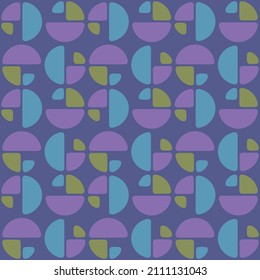 Las formas geométricas semicirculares simples decorarán cualquier superficie o cosa y lo harán atractivo. Resumen de un patrón sin fisuras para impresiones, textiles, web, publicidad y cualquier proyecto de diseño.