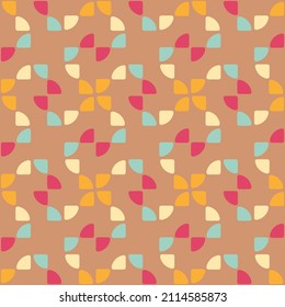 Simple semicircular geometric shapes will decorate any surface or thing and make it attractive. Abstract seamless pattern for prints, textile, web, advertising and any design projects.