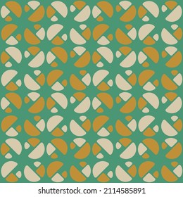 Simple semicircular geometric shapes will decorate any surface or thing and make it attractive. Abstract seamless pattern for prints, textile, web, advertising and any design projects.
