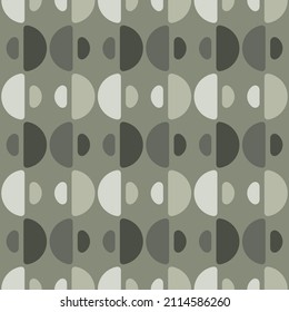 Simple semicircular geometric shapes will decorate any surface or thing and make it attractive. Abstract seamless pattern for prints, textile, web, advertising and any design projects.