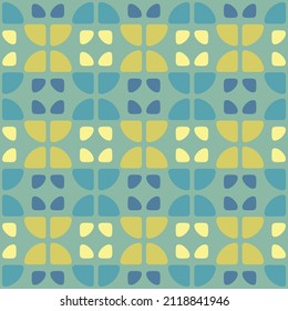 Simple semicircular geometric shapes will decorate any surface or thing and make it attractive. Abstract seamless pattern for prints, textile, web, advertising and any design projects.