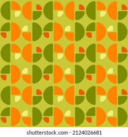 Simple semicircular geometric shapes will decorate any surface or thing and make it attractive. Abstract seamless pattern for prints, textile, web, advertising and any design projects.