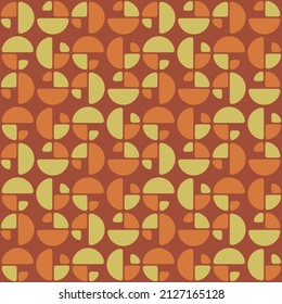 Las formas geométricas semicirculares simples decorarán cualquier superficie o cosa y lo harán atractivo. Resumen de un patrón sin fisuras para impresiones, textiles, web, publicidad y cualquier proyecto de diseño.