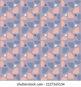Simple semicircular geometric shapes will decorate any surface or thing and make it attractive. Abstract seamless pattern for prints, textile, web, advertising and any design projects.