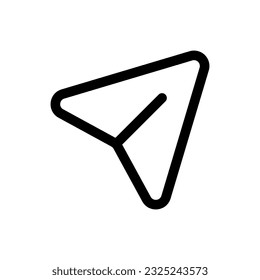 Simple Send icon. The icon can be used for websites, print templates, presentation templates, illustrations, etc