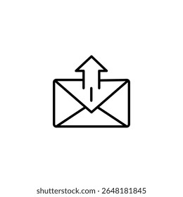 Ícone De Mensagem De Envio Simples Que Exibe A Notificação De Entrega E A Newsletter