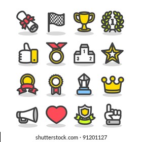 Simple series | Awards & Prizes icon set