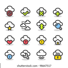 Simple Series | Internet,business,cloud computing icon set