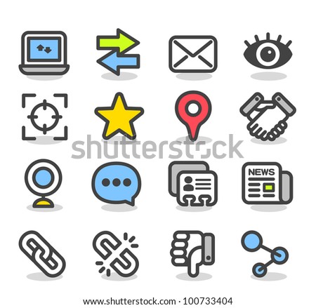 Simple Series | Social ,Network icon set