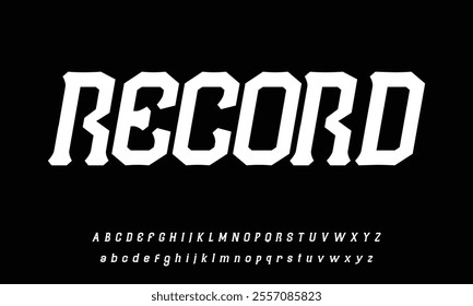 Simple serif alphabet from line. Thin elegant font for modern logo, headline, monogram and lettering. Minimal modern classic style letters, vector typographic design.