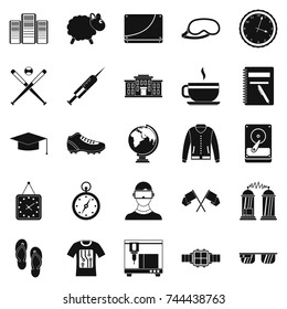 Simple set of 25 various  vector icons for web isolated on white background