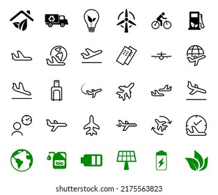  A simple set of airport related vector line icons. Contains badges such as departure, boarding, waiting time, boarding, find a place to travel tickets, and much more. Editable stroke. 48x48 pixels.