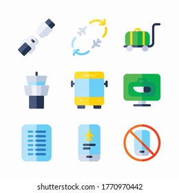 Simple Set Airport Vector Color Icons