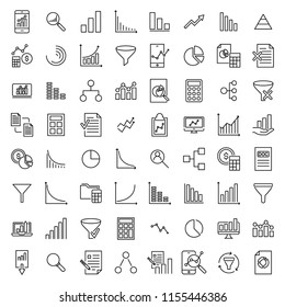 Simple set of analytic related outline icons. Elements for mobile concept and web apps. Thin line vector icons for website design and development, app development. Premium pack.