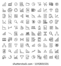 Simple set of analytic related outline icons. Elements for mobile concept and web apps. Thin line vector icons for website design and development, app development. Premium pack.