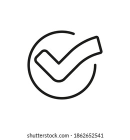 Simple set of approve related outline icons. Elements for mobile concept and web apps. Thin line vector icons for website design and development, app development. Premium pack.