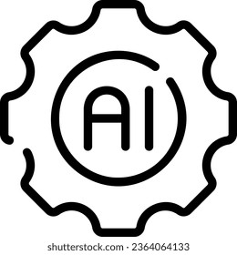 Simple set of Artificial Intelligence related outline icons. Elements for mobile concept and web apps. Thin line vector icons for website design and development, app development. Premium pack.