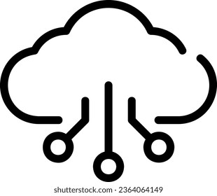 Simple set of Artificial Intelligence related outline icons. Elements for mobile concept and web apps. Thin line vector icons for website design and development, app development. Premium pack.