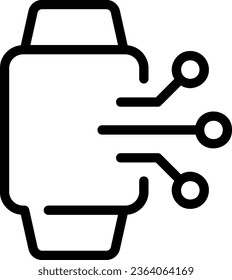 Simple set of Artificial Intelligence related outline icons. Elements for mobile concept and web apps. Thin line vector icons for website design and development, app development. Premium pack.