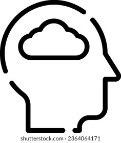 Simple set of Artificial Intelligence related outline icons. Elements for mobile concept and web apps. Thin line vector icons for website design and development, app development. Premium pack.