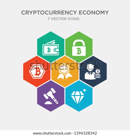 simple set of asset, auction hammer, banker, best seller icons, contains such as icons bitcoin accepted, bitcoin encryption, bitcoins and more. 64x64 pixel perfect. infographics vector