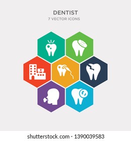 simple set of bacteria in mouth, breath, broken tooth, check up icons, contains such as icons clinic, damaged tooth, decay and more. 64x64 pixel perfect. infographics vector