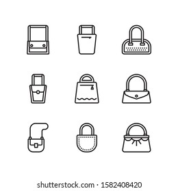 Simple Set of bag Related Vector Line Icons.