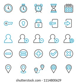 Simple Set of Basic UI - UX Software Related Vector Line Icons. Contains such Icons as Website, Web Ecommerce, Schedule, Mobile App, Startup Pictogram asset Editable Stroke. Pixel Perfect
