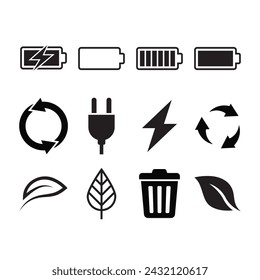 Simple Set of Batteries Related Vector Line Icons.
