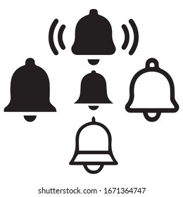 Simple Set of Bell Vector Icons