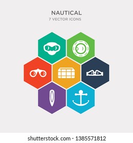 simple set of big anchor, one surfboard, swin goggle, big crate icons, contains such as icons binocular, submarine window, snorkling glasses and more. 64x64 pixel perfect. infographics vector