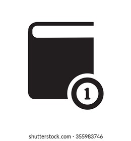 Simple set of books icon