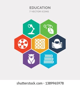 simple set of books, owl, reading, watercolor icons, contains such as icons soccer, photosynthesis, desk lamp and more. 64x64 pixel perfect. infographics vector