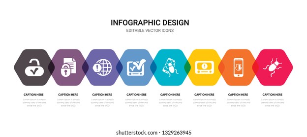 simple set of bug, smartphone, browser, smartphone icons, contains such as icons browser, worldwide, folder, padlock and more. 64x64 pixel perfect. editable vector set