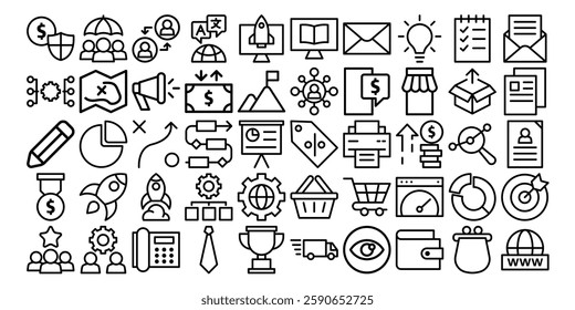 Simple Set business icon template editable. Finance pack symbol vector sign isolated on white background illustration for graphic and web design