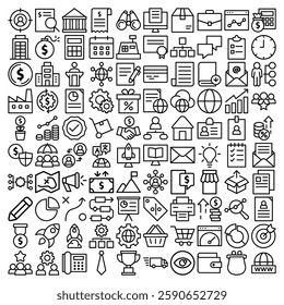 Simple Set business icon template editable. Finance pack symbol vector sign isolated on white background illustration for graphic and web design