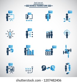 Simple Set of Business Training, Presentation Related Vector Icons. Contains such Icons as Presenter, Teacher, Audience and more. 