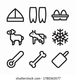 Simple Set Butcher Vector line Icons
