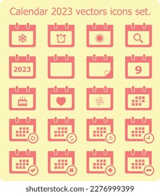 Simple Set of Calendar Related Vector Line Icons. Contains such Icons as Appointment, Date Settings, Working Schedule and more