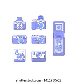 Simple Set of Camera icons.