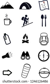 Simple set of camping equipment