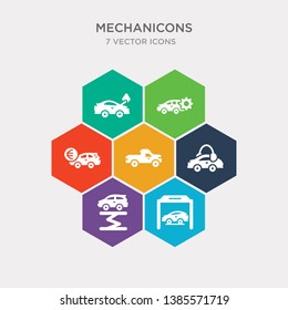 simple set of car in a garage, car at gas station, car and headphones, pick up truck icons, contains such as icons sale in euros, with cogwheels, with heat problems and more. 64x64 pixel perfect.