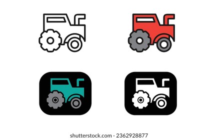 Simple Set of Car Related Vector Line Icons.