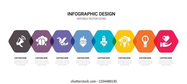 simple set of charity, idea, brainstorm, startup icons, contains such as icons passion, origami, brainstorm, announcement and more. 64x64 pixel perfect. editable vector set