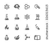 Simple Set of Chemical Related Vector Icons for Your Design.