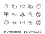 Simple Set of Chicken Well-crafted Vector Line Icons. Contains such Icons as Rooster, Eggs, Scrambled, Chef's Hat, Sausages, Salt, Grill, Time, Plate, Fork, Knife. Editable Stroke. 48x48 Pixel Perfect