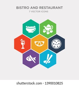 simple set of chopsticks, kitchen fish, pepperoni pizza, half lemon icons, contains such as icons cocktail glass with ice cube, tea set, bowl of olives and more. 64x64 pixel perfect. infographics