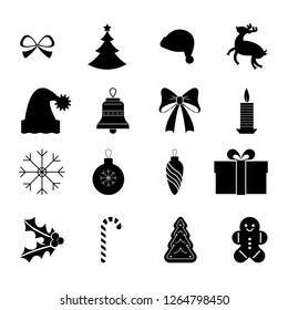 Simple Set of Chrismas Vector Fill and Line Icons