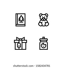 Simple Set of christmas Related Vector Line Icons.